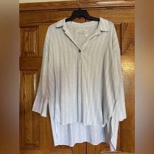 Cupio Light Blue and White Stripe Shirt